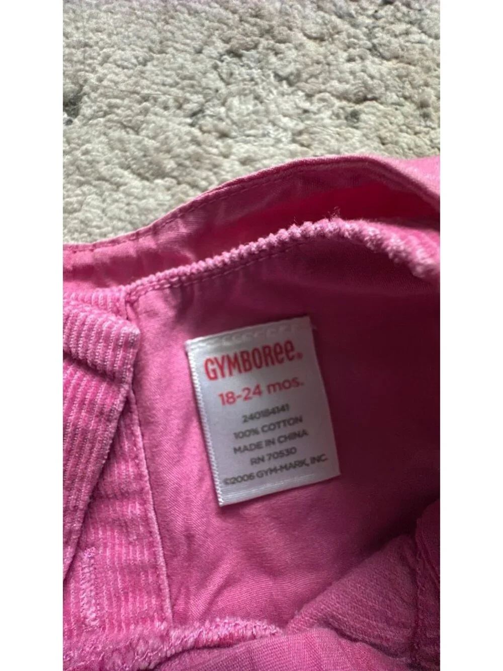 Vintage 2006 Gymboree pink dress two piece 18-24 months
